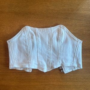 Adika White Corset Top